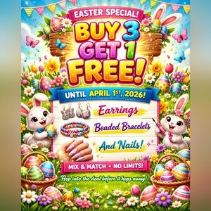 Colorful Easter Jewelry & Nail Promo Graphic